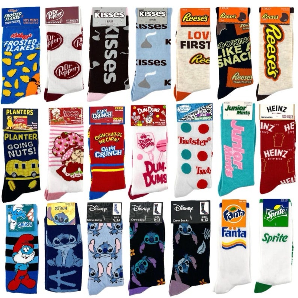 New 5 Socks, for $10.00 Men, Women, Teens, or kids Colorful funny gift bundle - Picture 8 of 13